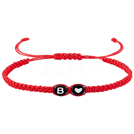 1Pc Adjustable Nylon Cord Braided Bracelets for Women Men BJEW-LP0001-31B-B-1