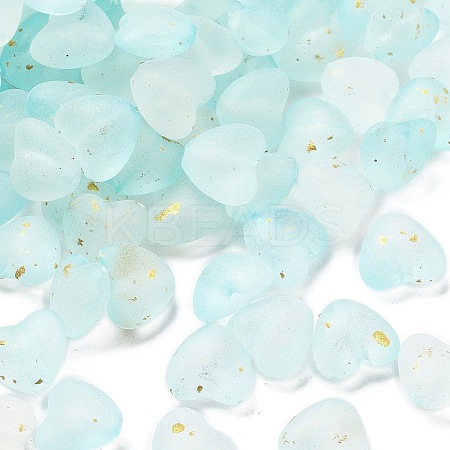 Frosted Transparent Acrylic Beads X1-OACR-F013-03-1