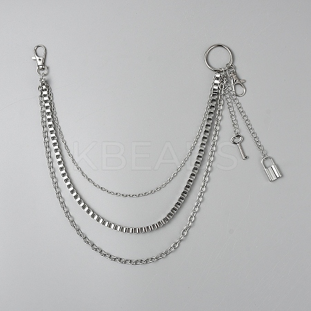 Alloy Triple Layer Trousers Chain HJEW-WH20071-006P-1