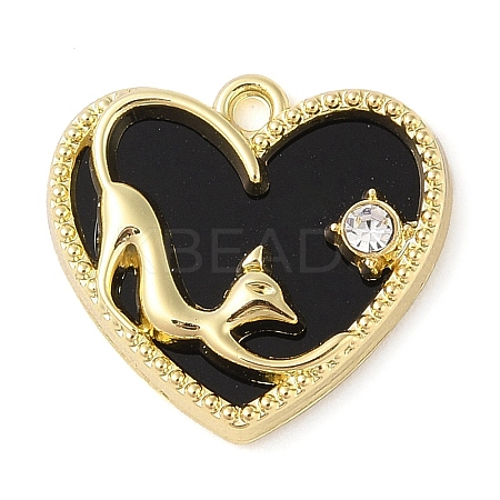 Alloy with Rhinestone Pendants LS-ALRI-U001-03A-G-1