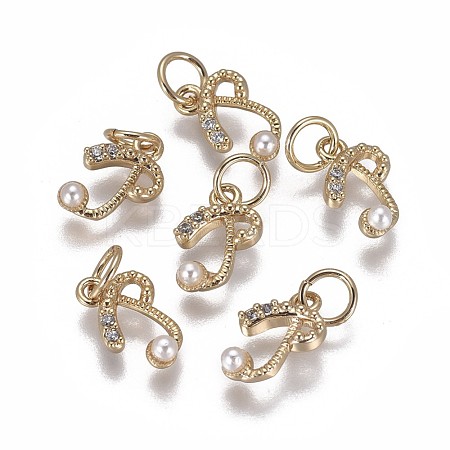 Brass Charms KK-L179-08P-G-1