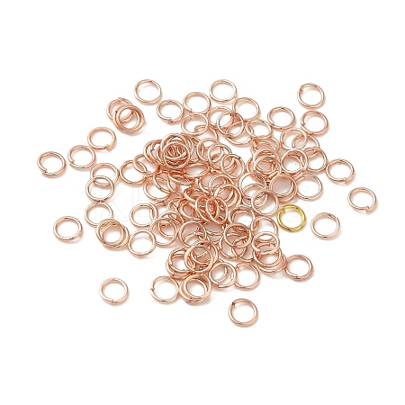 304 Stainless Steel Open Jump Rings X-STAS-K285-02B-RG-1