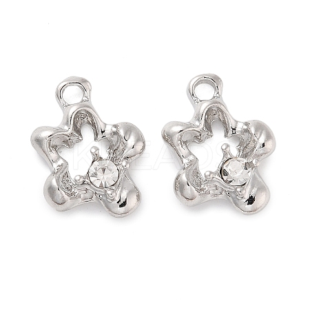 Rack Plating Alloy Rhinestone Pendants PALLOY-F311-21P-01-1