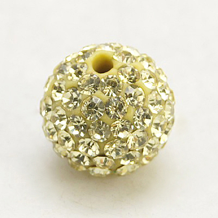 Polymer Clay Rhinestone Beads LS-X-RB-C1438-10mm-A13-1