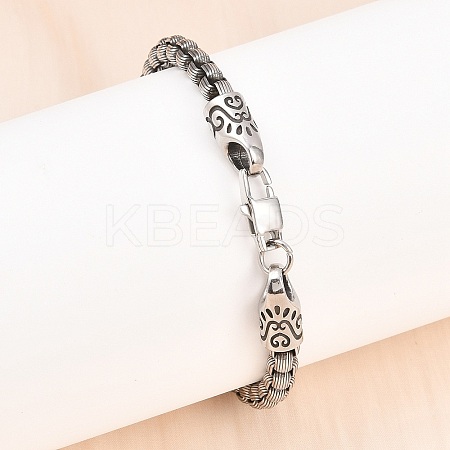 316 Surgical Stainless Steel Link Bracelets BJEW-C125-14-1