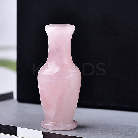 Natural Rose Quartz Carved Healing Vase Figurines PW-WG21325-01-1