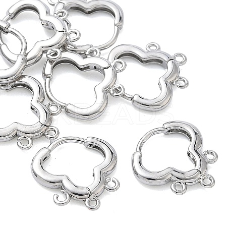 SHEGRACE Brass Hoop Earrings Findings XGR0156P-93P-1