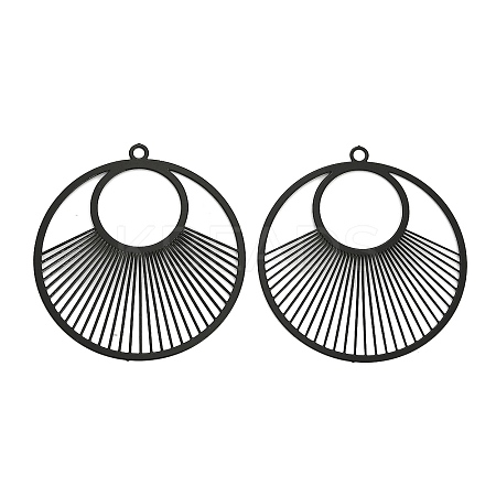 Spray Painted 430 Stainless Steel Pendants STAS-Z116-14-1