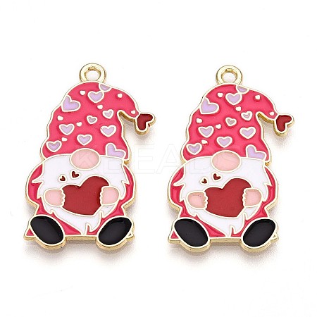 Alloy Enamel Pendants X-ENAM-T022-01D-1