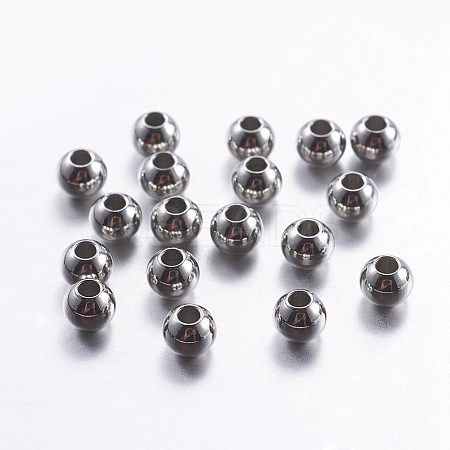304 Stainless Steel Beads STAS-G162-01P-4mm-1