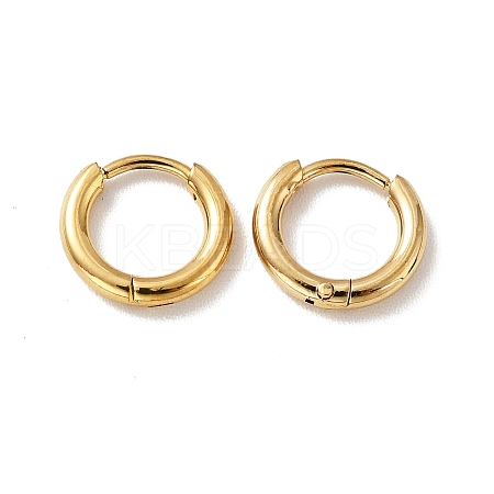 PVD Vacuum Plating 201 Stainless Steel Huggie Hoop Earrings LS-STAS-H164-01G-1