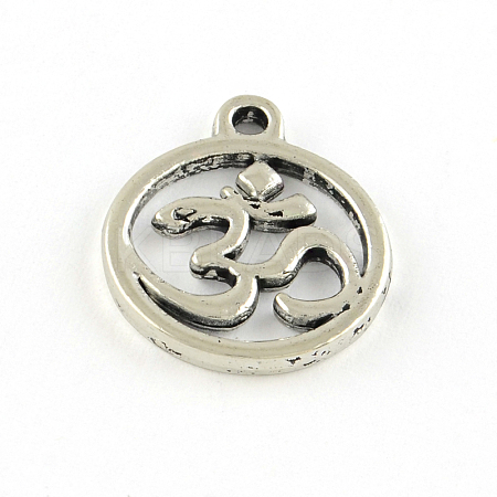 Tibetan Style Alloy Pendants TIBEP-S293-021AS-LF-1