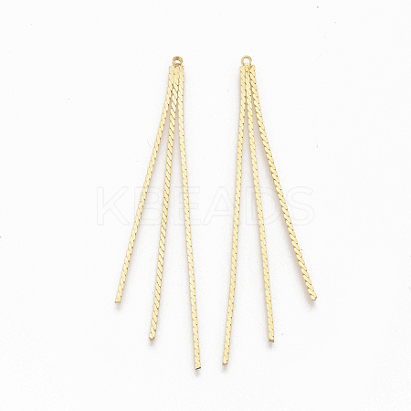 Brass Chain Tassel Big Pendants LS-KK-Q762-002G-NF-1