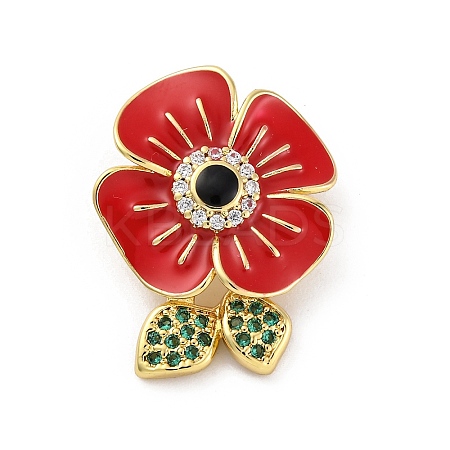 Brass Micro Pave Cubic Zirconia Pendants KK-U066-18G-1