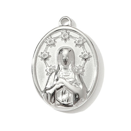 304 Stainless Steel Pendants STAS-OY001-20P-1