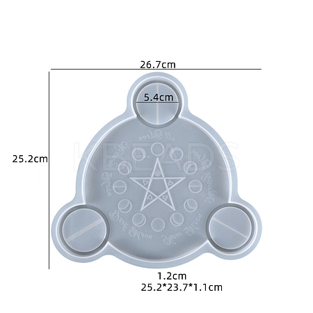 Food Grade DIY Silicone Tarot Candle Holder Molds PW-WG69089-01-1