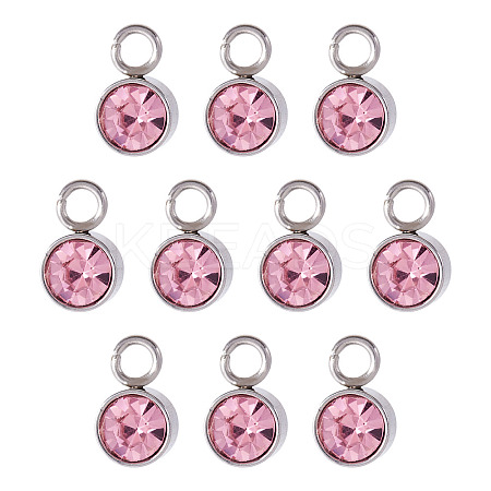 10Pcs Glass Rhinestone Charms STAS-TA0003-26A-1