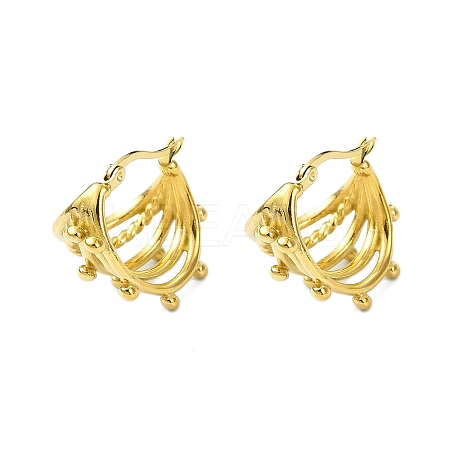 304 Stainless Steel Hoop Earrings LS-EJEW-K271-02H-G-1