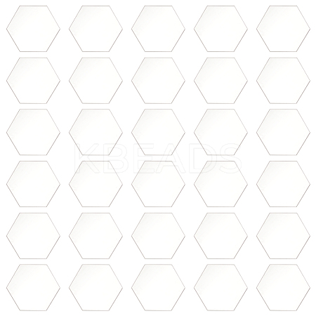 Hexagon Acrylic Chassis Display Pedestals DIY-FG0005-55B-1