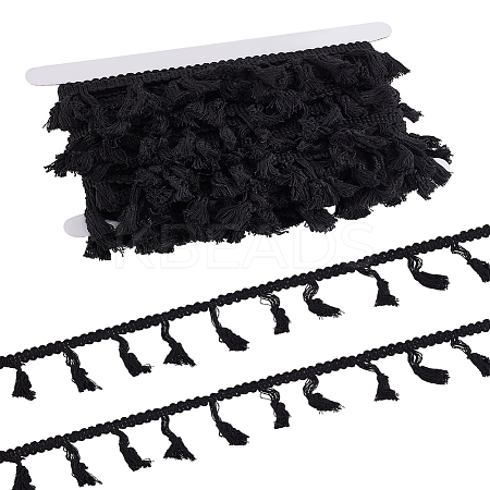 10 Yards Cotton Tassel Lace Trim Ribbon OCOR-LP0001-02-1