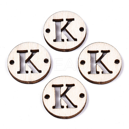 Unfinished Natural Poplar Wood Links Connectors WOOD-S045-140A-01K-1