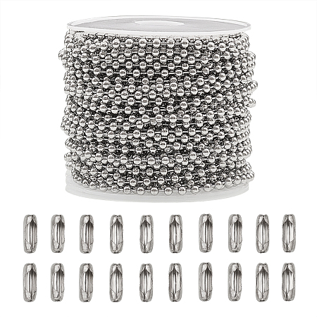 304 Stainless Steel Ball Chains CHS-CJ0001-26-1