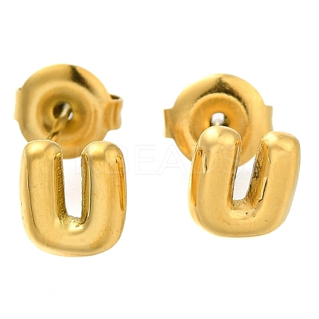 304 Stainless Steel Stud Earrings EJEW-I316-01G-U-1