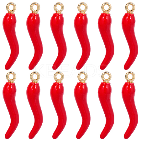 30Pcs Rack Plating Alloy Enamel Pendants FIND-SC0014-82G-1