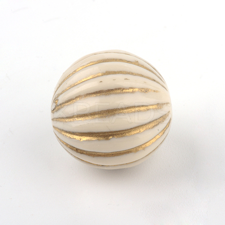 Round Plating Acrylic Beads PACR-Q102-51A-1