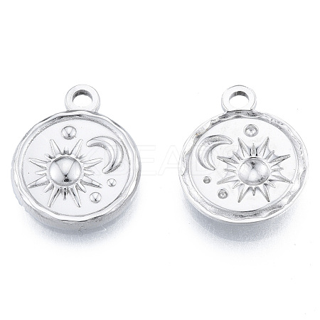 Non-Tarnish 201 Stainless Steel Pendants X-STAS-N098-182P-1