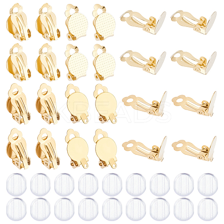 40Pcs 2 Size 304 Stainless Steel Clip-on Earring Findings STAS-UN0040-61-1