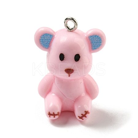 10Pcs Opaque Resin Pendants RESI-H160-01P-03-1