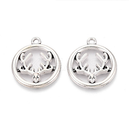Tibetan Style Alloy Pendants TIBE-N014-15AS-1