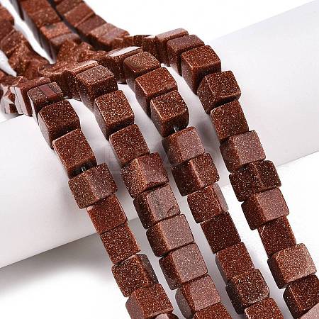 Synthetic Goldstone Beads Strands G-T139-8x8-18A-1