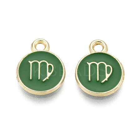 Alloy and Enamel Charms ENAM-T021-28H-1