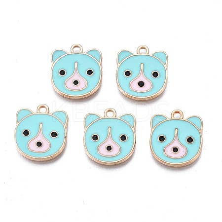Alloy Enamel Pendants ENAM-N054-75B-1