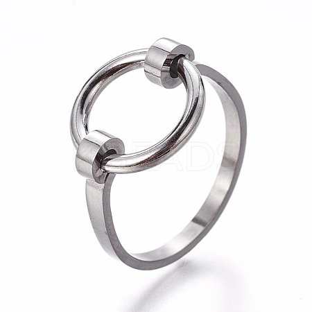 304 Stainless Steel Finger Rings RJEW-E158-08P-1