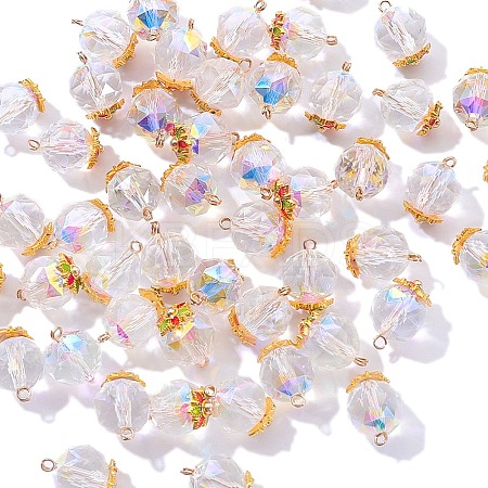 10Pcs Glass Charms PW-WGFFF7D-02-1