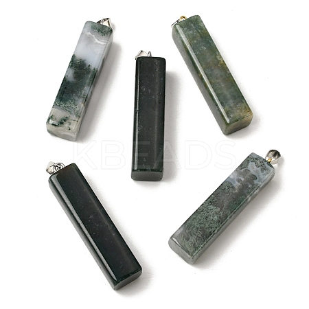 Natural Moss Agate Big Pendants G-F820-03P-01-1
