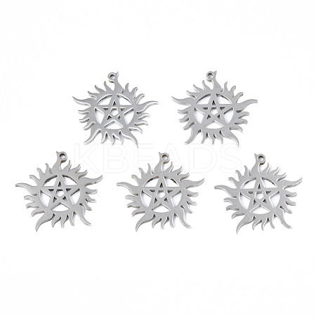 Non-Tarnish 201 Stainless Steel Pendants STAS-N098-052P-1