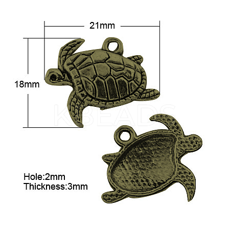 Tibetan Style Alloy Pendants LS-TIBEP-22627-AB-NR-1