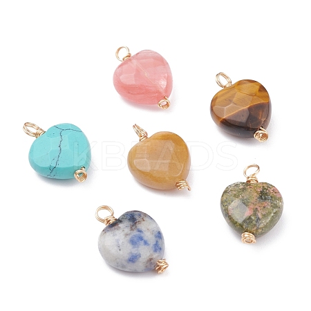 Natural & Synthetic Gemstone Faceted Pendant PALLOY-JF01068-1