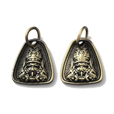 Tibetan Style Brass Pendants KK-M284-35AB-1