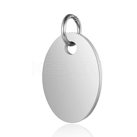 Anti-Tarnish 304 Stainless Steel Stamping Blank Tag Charms STAS-I311-34P-1