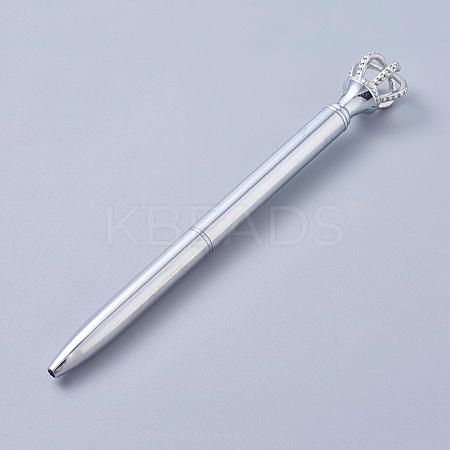 Platinum Big Crown Pen LS-AJEW-K026-01G-1