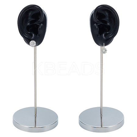 2 Bags 2 Styles Silicone Ear Shaped Earring Display Stands EDIS-OC0001-09B-1