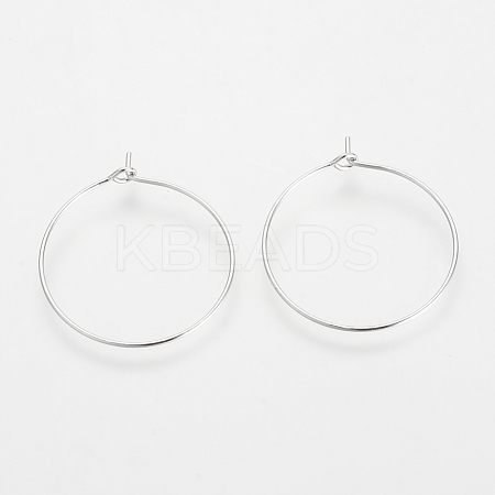 Brass Hoop Earrings KK-S327-11P-1