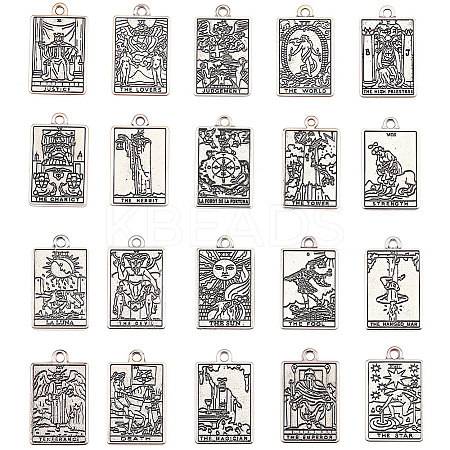 2 Sets Tibetan Style Zinc Alloy Pendants FIND-SC0016-92AS-1