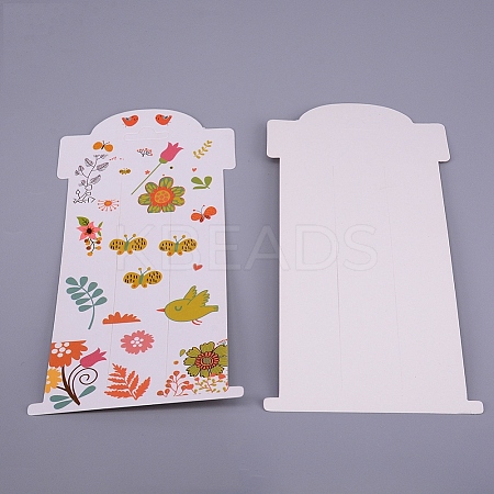 Hair Clip Display Cards LS-DIY-WH0167-86L-1