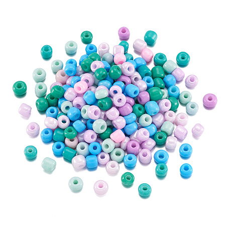 Opaque Glass Round Seed Beads GLAA-TAC0025-07B-01-1
